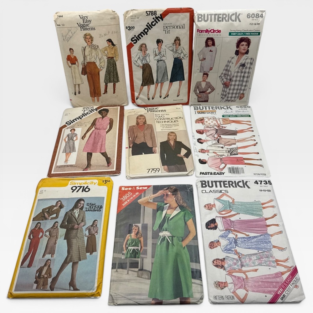 Vtg Vogue McCall Butterick Simplicity Sewing Patterns 52 Lot Womens 70's 80's - Picture 4 of 8